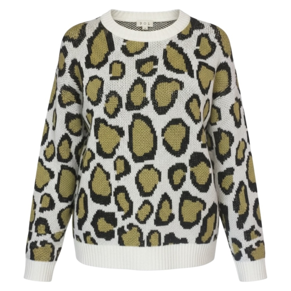 Leopard Sweater POL Small Womens